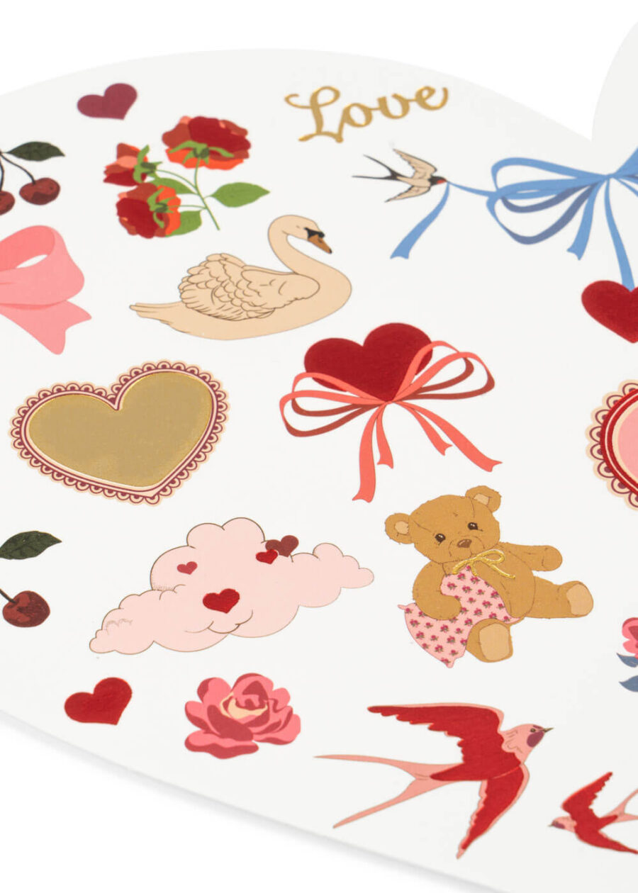 Konges Slojd Zestaw Tatuaży Walentynkowych Valentines Red - obrazek 3