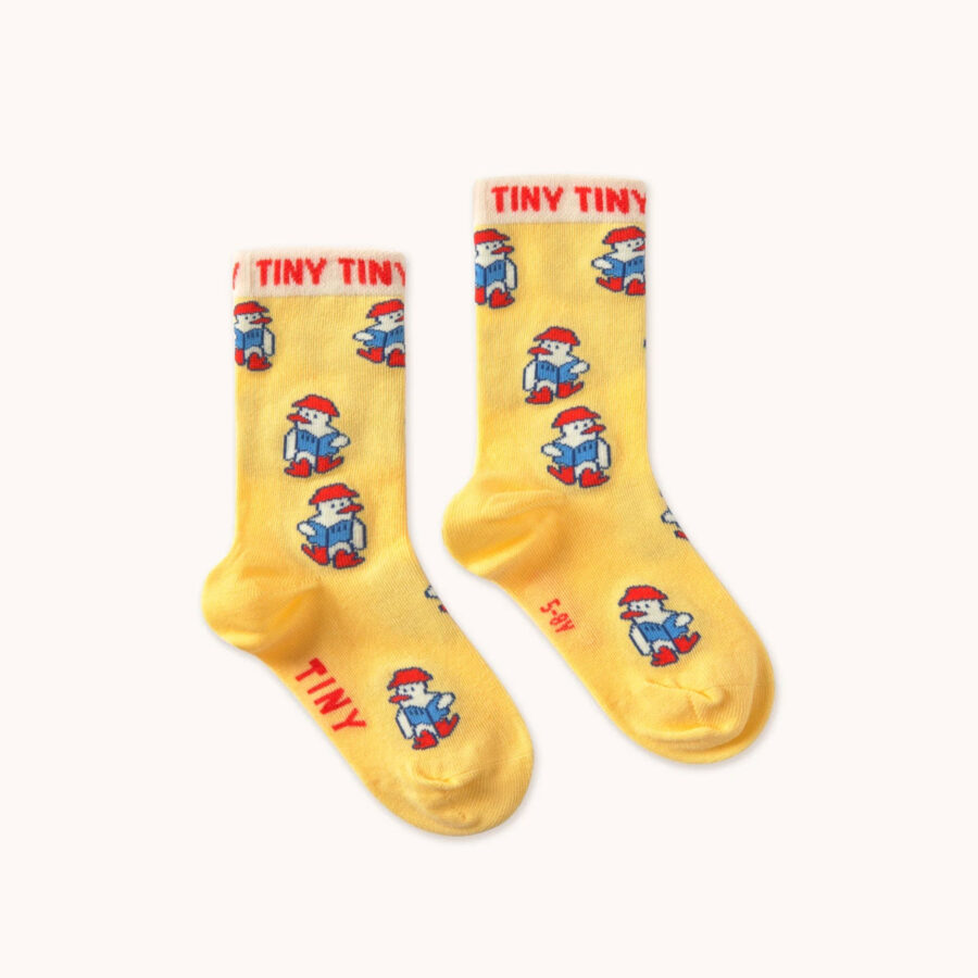 Tinycottons Skarpetki Readers Medium Mellow Yellow - obrazek 2