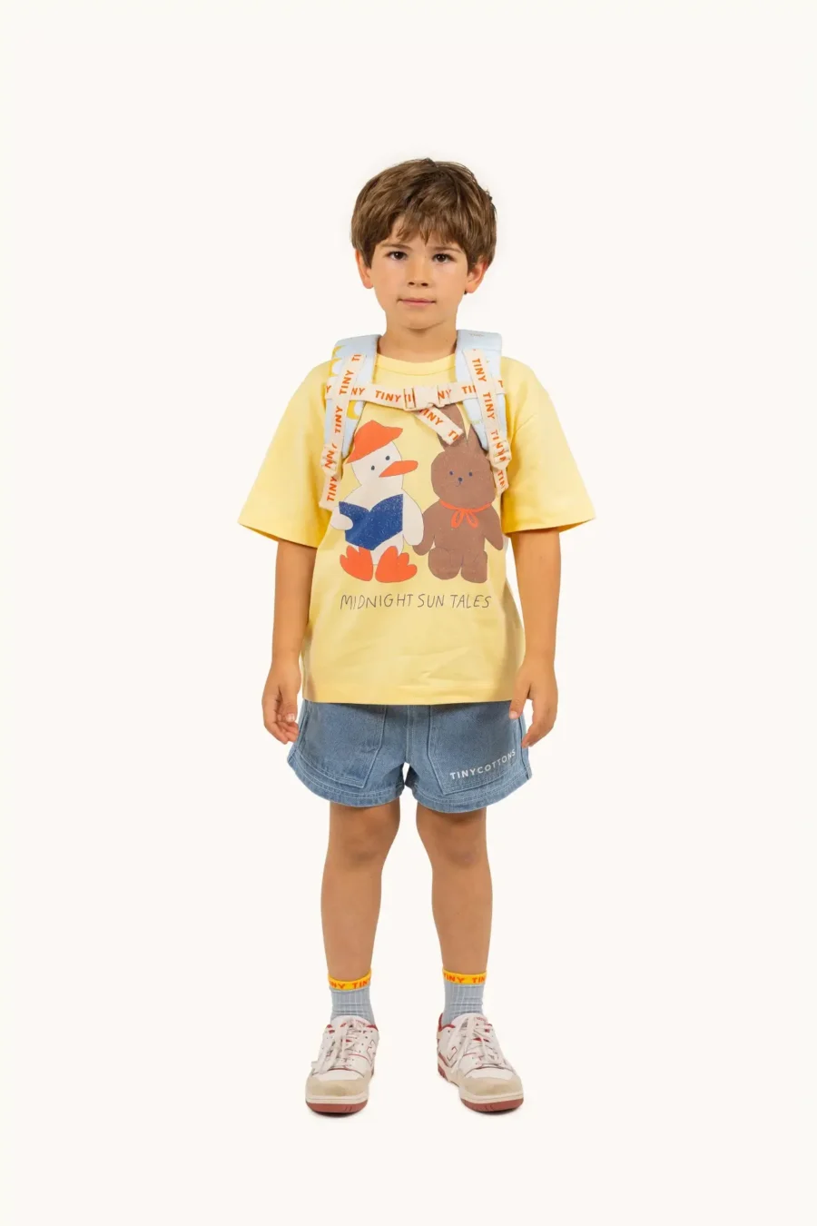 Tinycottons T-shirt Tiny Readers Graphic Mellow Yellow - obrazek 3