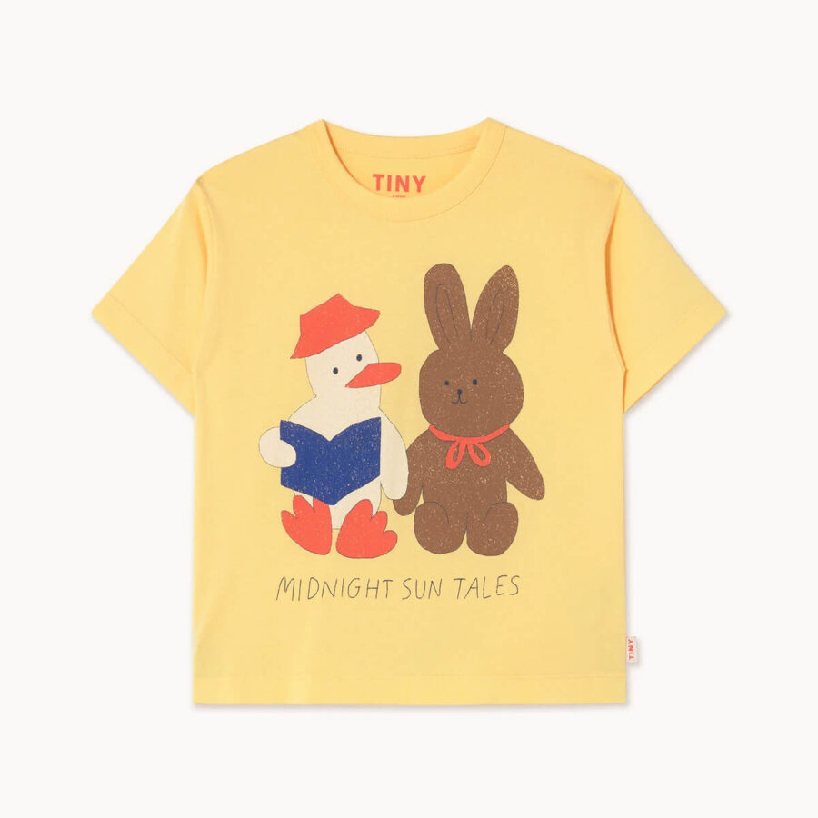 Tinycottons T-shirt Tiny Readers Graphic Mellow Yellow