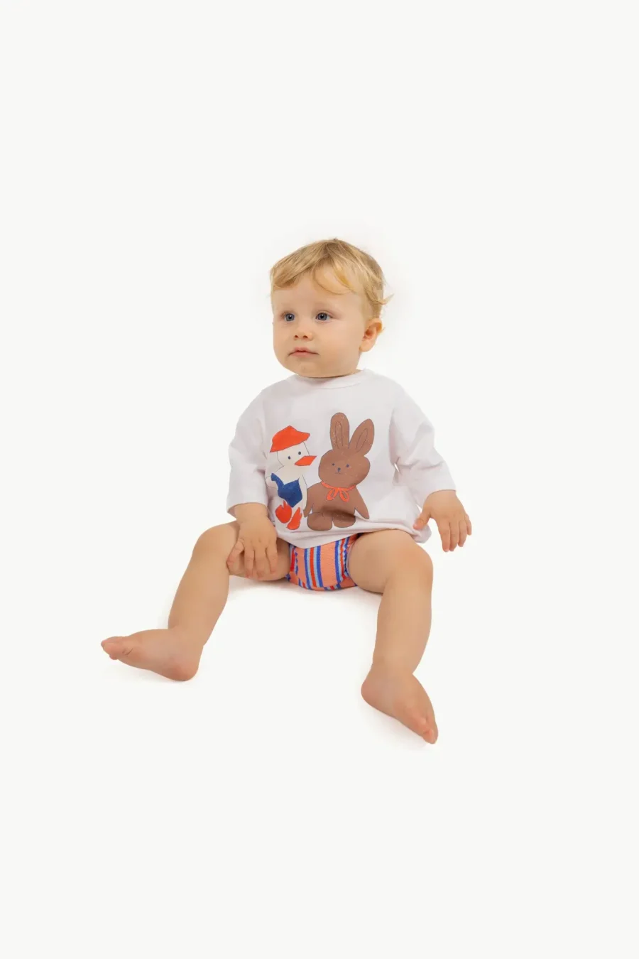 Tinycottons T-Shirt Baby Readers Graphic Cream Heather - obrazek 3