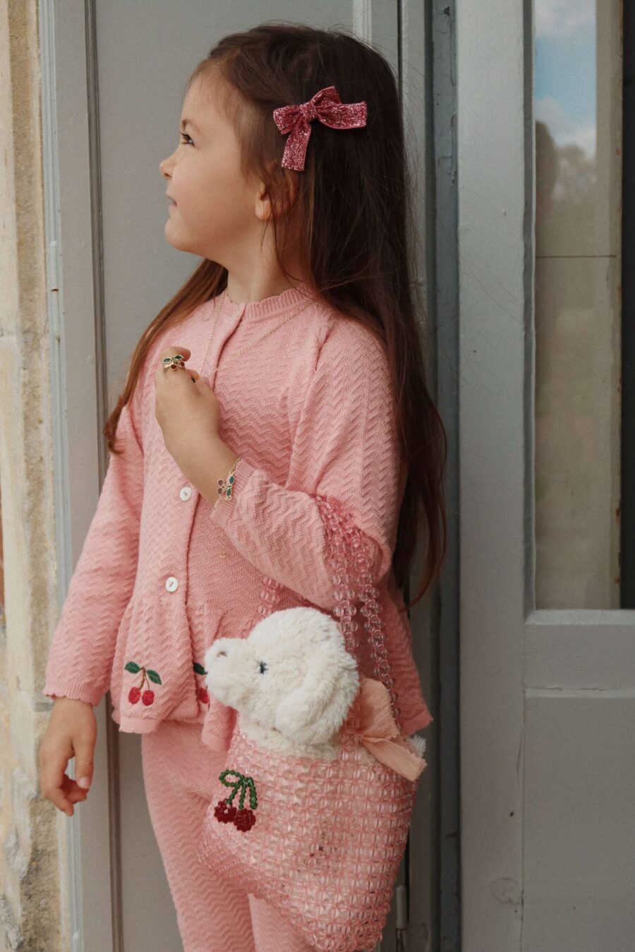 Konges Slojd Spodnie Cypres Gots Mellow Rose - obrazek 6