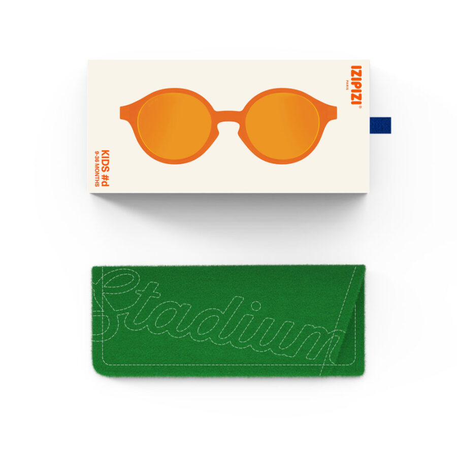 Izipizi Okulary Przeciwsłoneczne dla Dzieci #D KIDS SUN (9-36 miesięcy) Orange Smash - obrazek 5