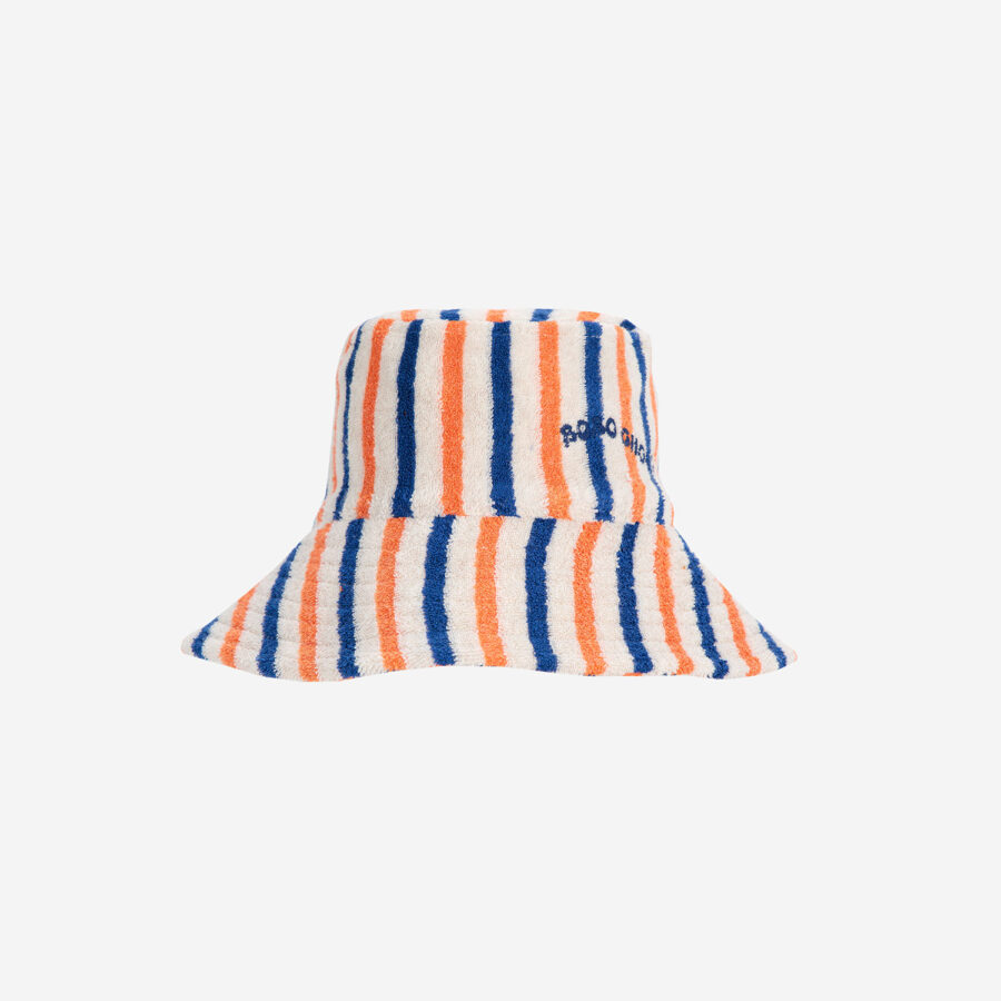 Bobo Choses Kapelusz Stripes Terry Off White