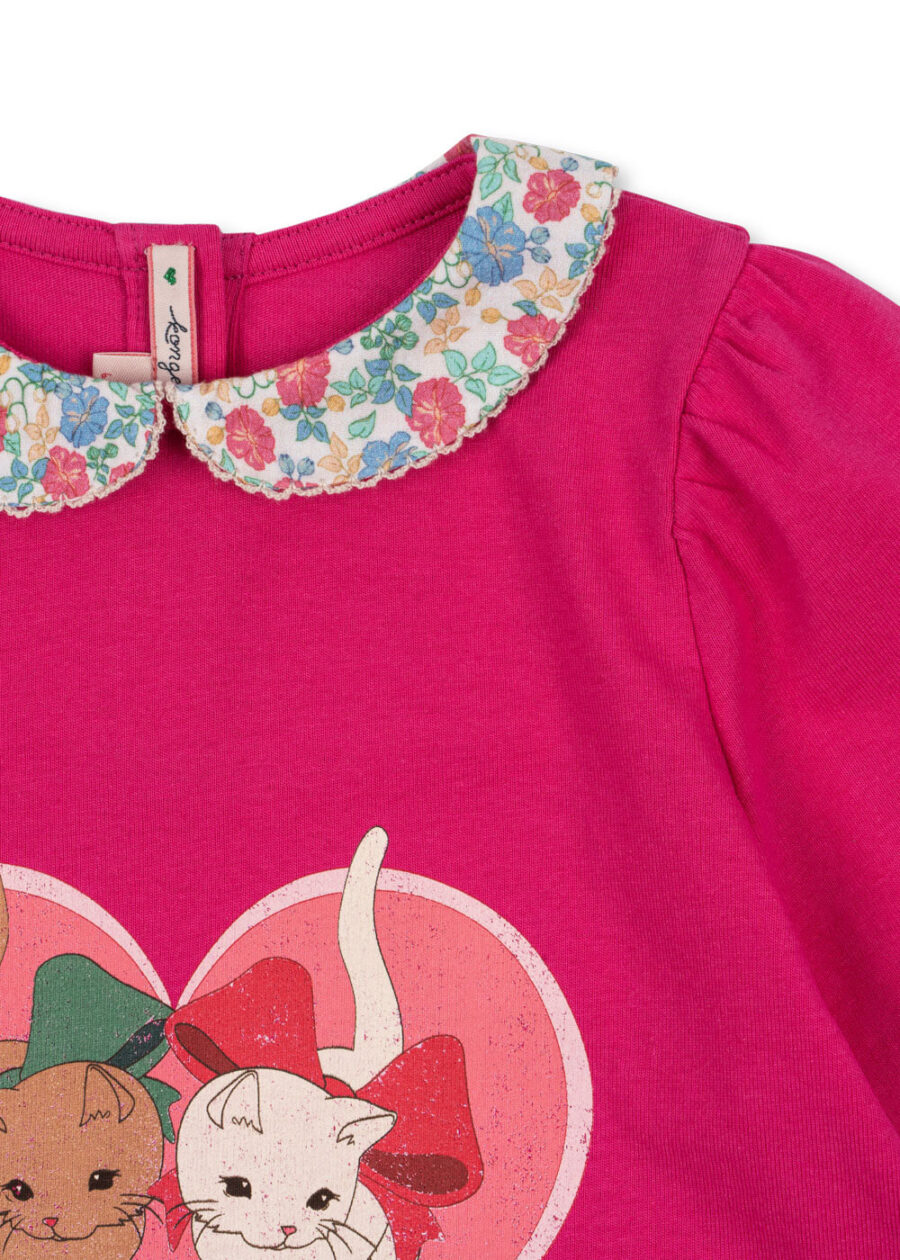 Konges Slojd Bluza Babette Gots Viva Magenta - obrazek 4