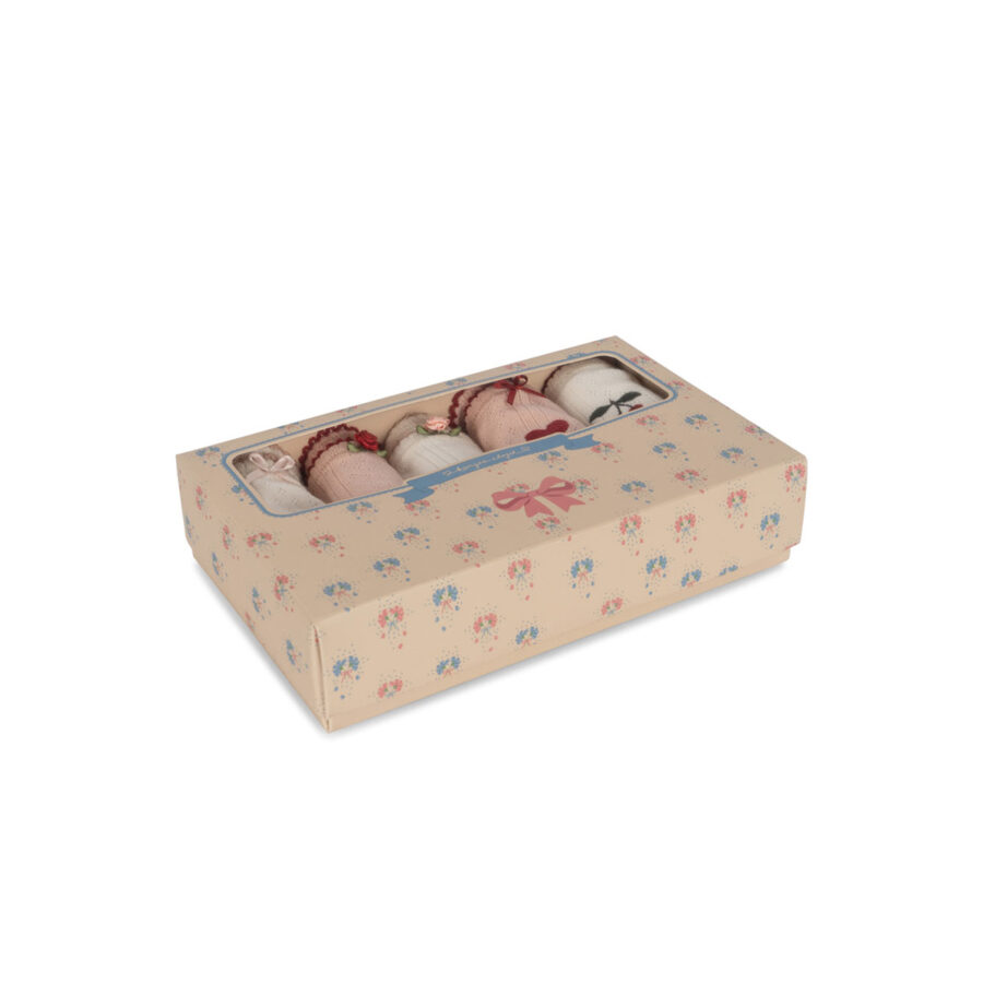 Konges Slojd 5-Pak Majtek Minnia Rose/White Mix