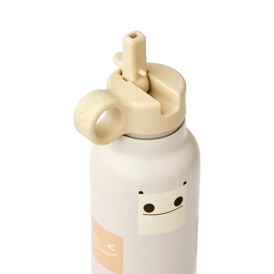 Liewood Butelka Termiczna Falk Water 500ml Smiley/Sandy - obrazek 2