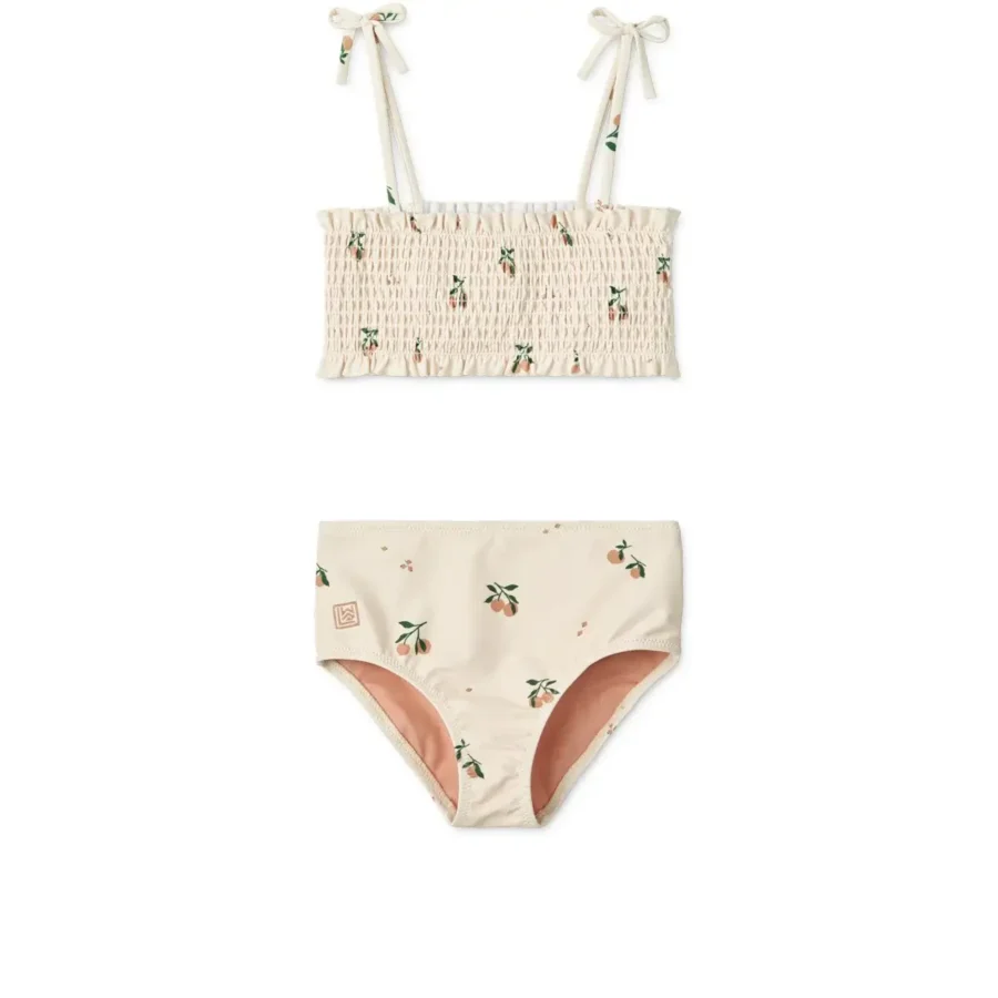 Liewood Dwuczęściowy Strój Kąpielowy Mikaela Printed Set Peach/Sea Shell
