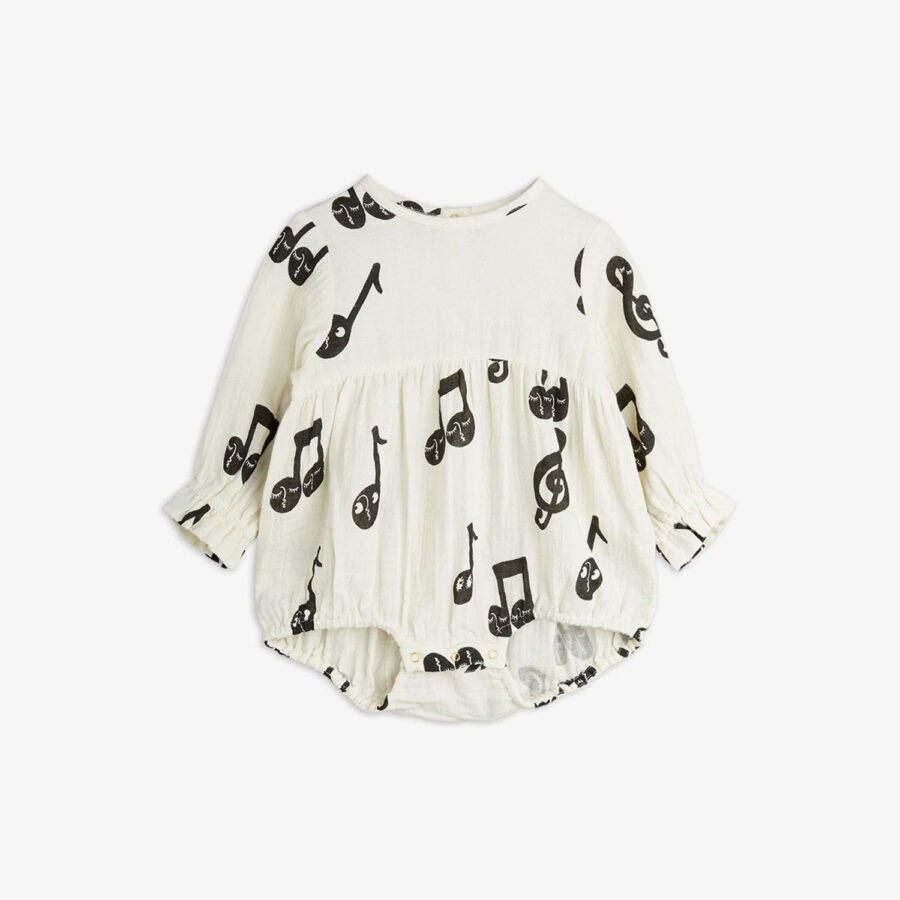 Mini Rodini Body Note Muslin White