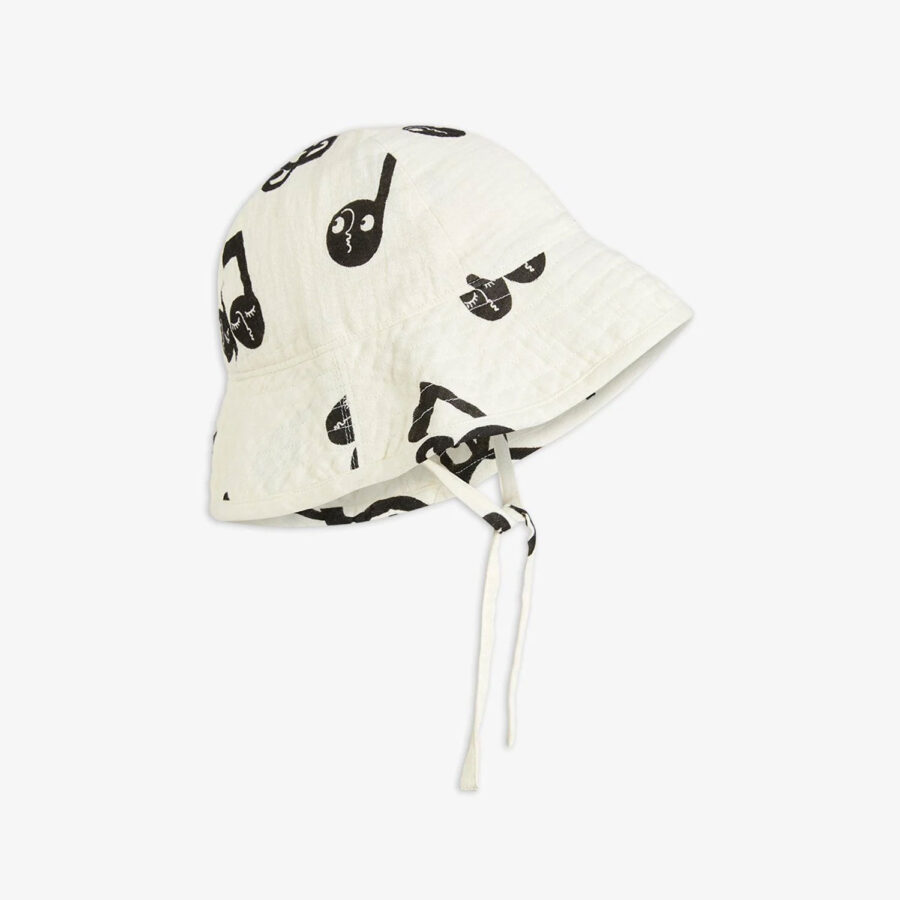 Mini Rodini Kapelusz Note Muslin White