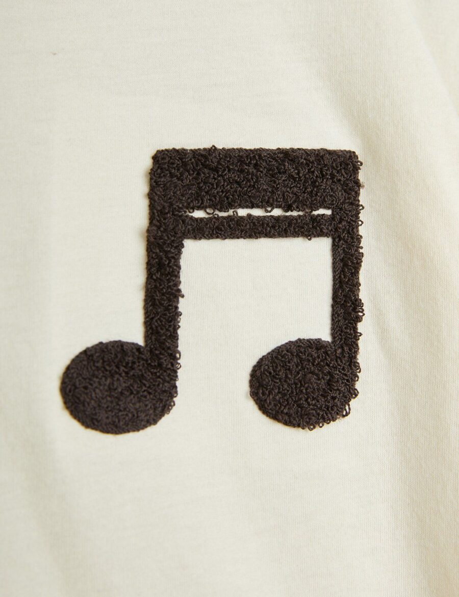 Mini Rodini T-Shirt Note Off White - obrazek 5