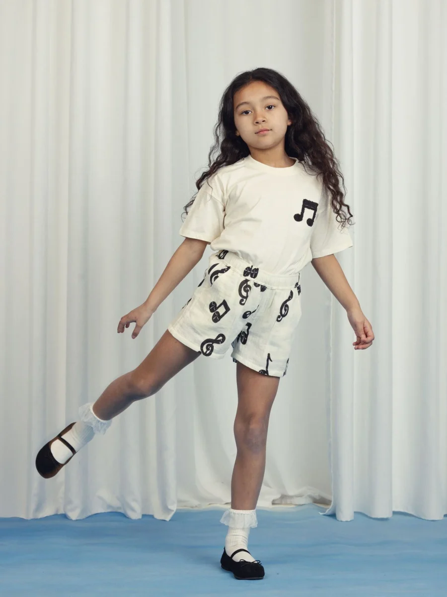 Mini Rodini T-Shirt Note Off White - obrazek 4