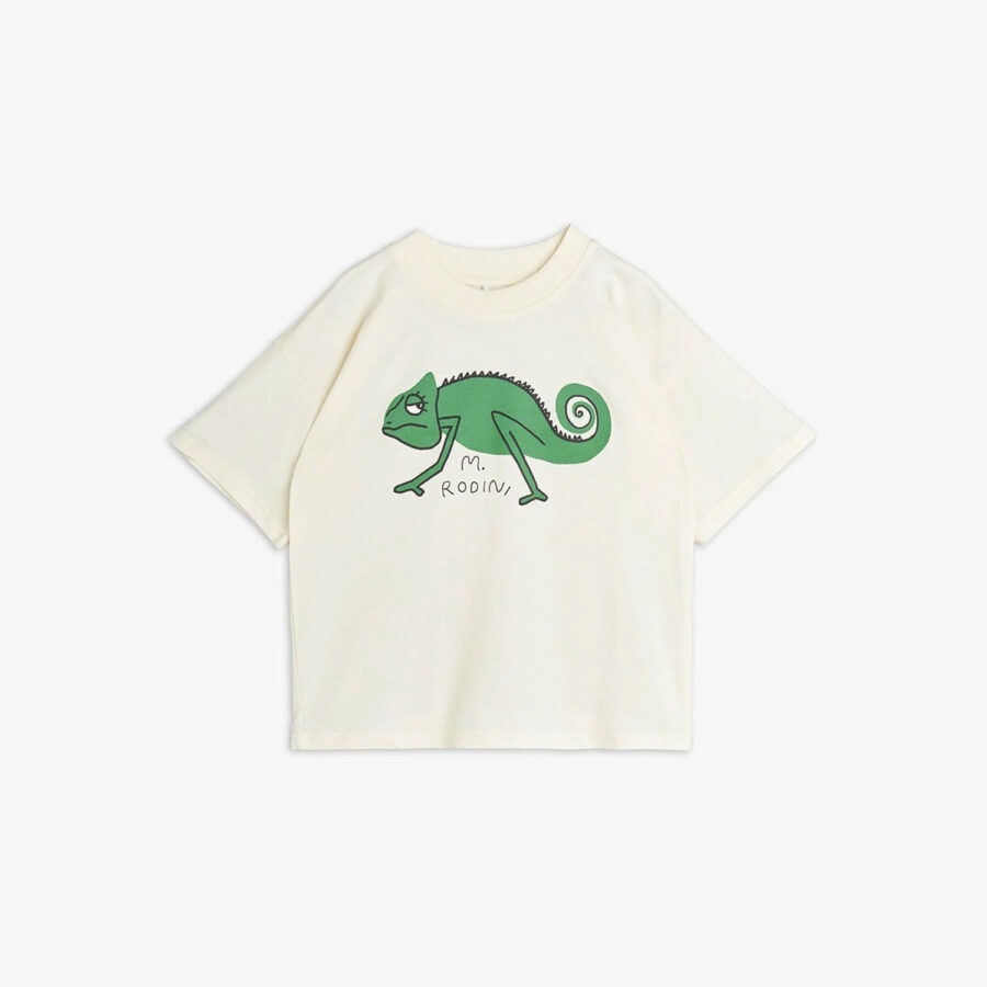 Mini Rodini T-Shirt Lizard Off White