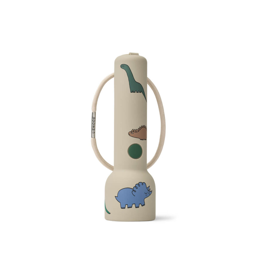 Liewood Latarka Gry Printed Dinosaurus/Mist