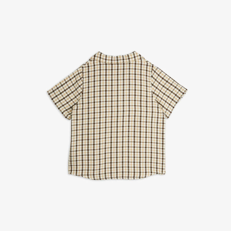 Mini Rodini Koszula Gingham Beige - obrazek 2