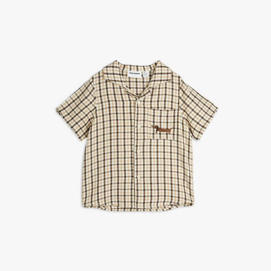 Mini Rodini Koszula Gingham Beige