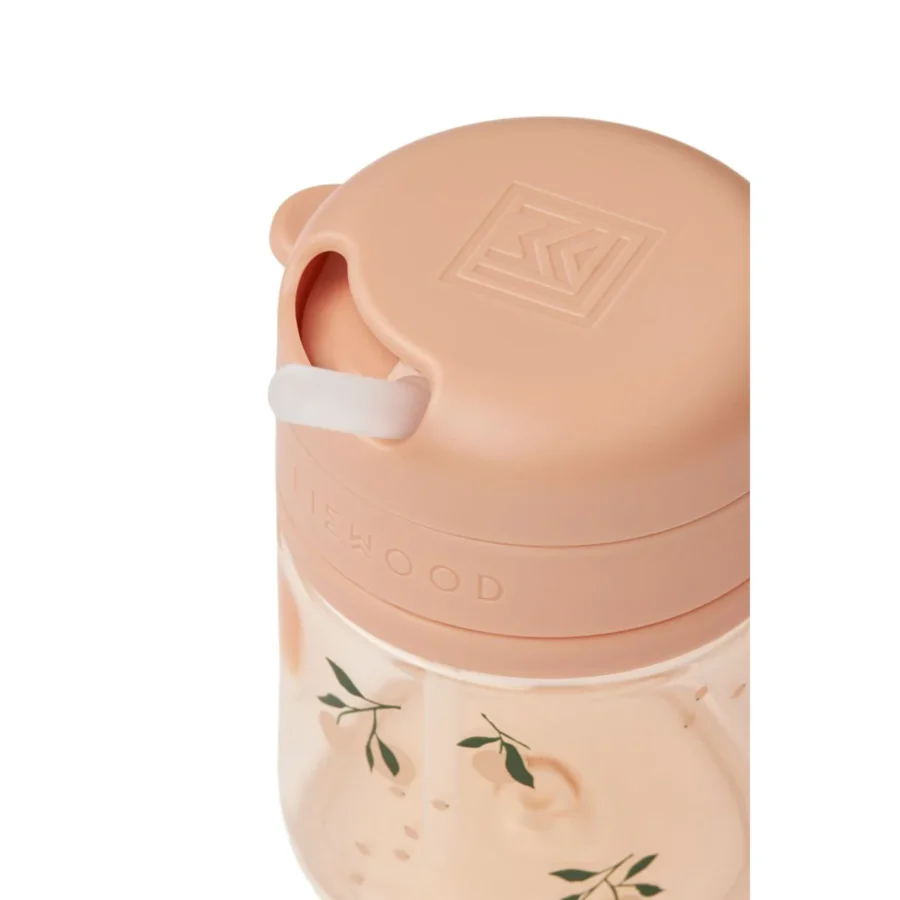 Liewood Butelka Z Rurką Pavia Tritan 280ml Peach / Sea shell - obrazek 4