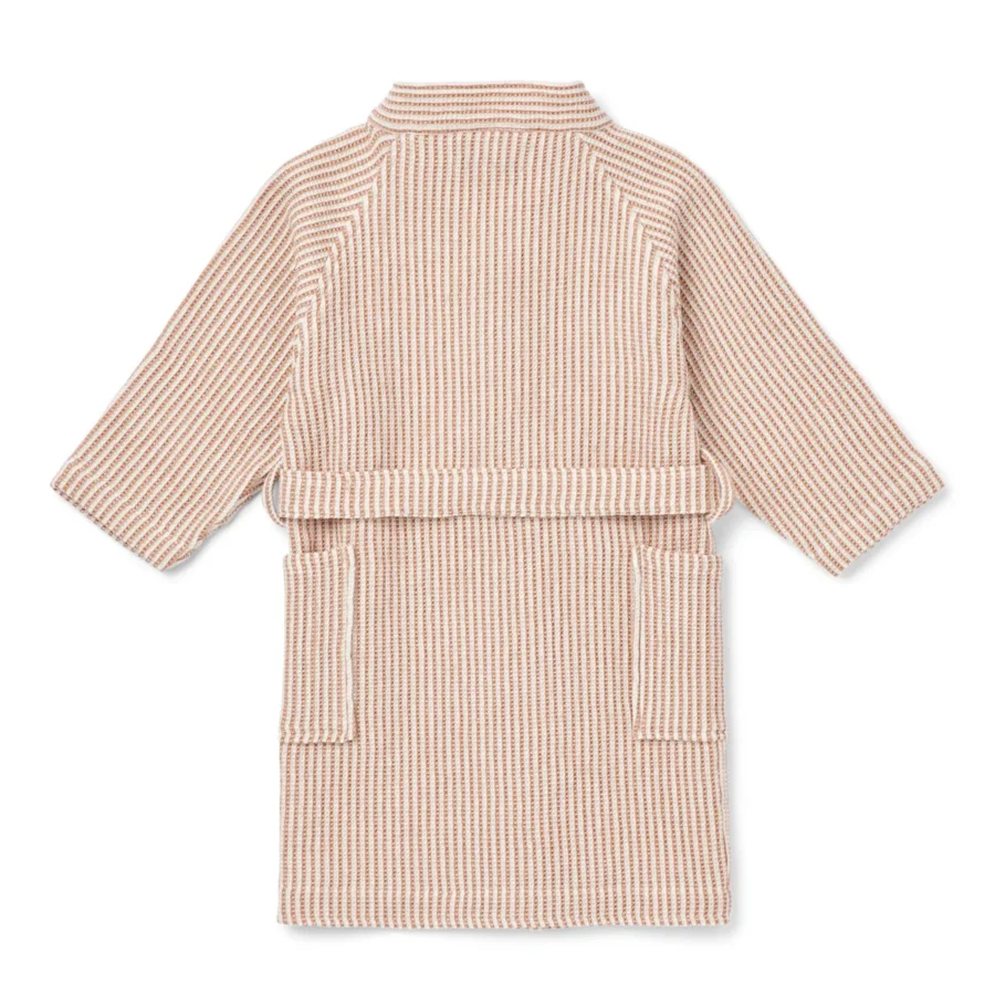 Liewood Szlafrok Bertha Y/D stripe Tuscany rose / Creme de la creme - obrazek 2