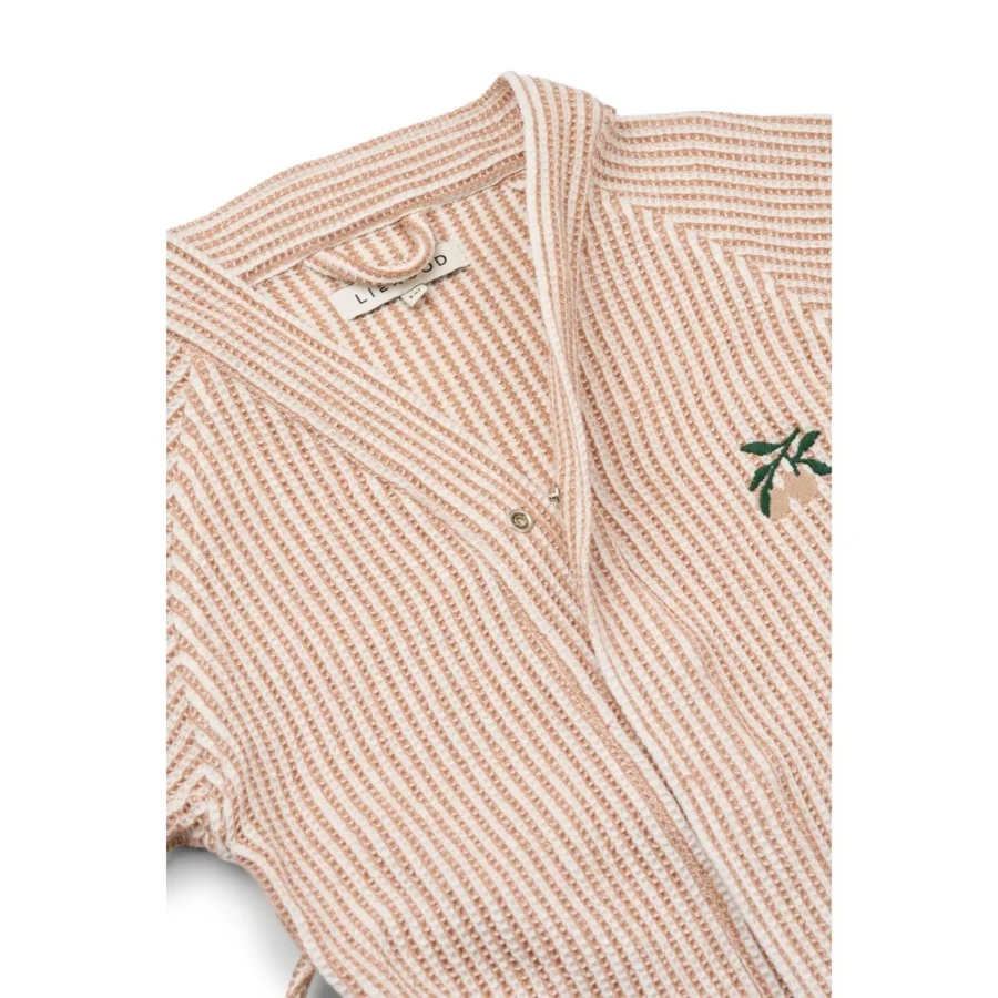 Liewood Szlafrok Bertha Y/D stripe Tuscany rose / Creme de la creme - obrazek 3
