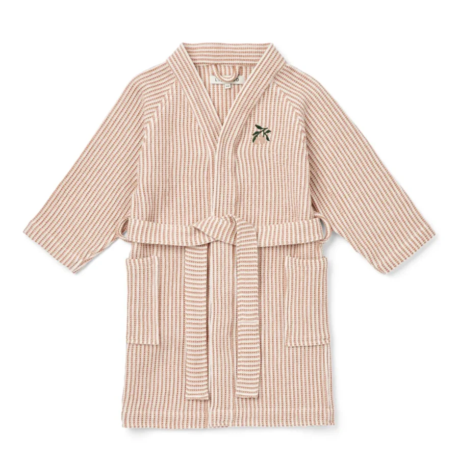Liewood Szlafrok Bertha Y/D stripe Tuscany rose / Creme de la creme