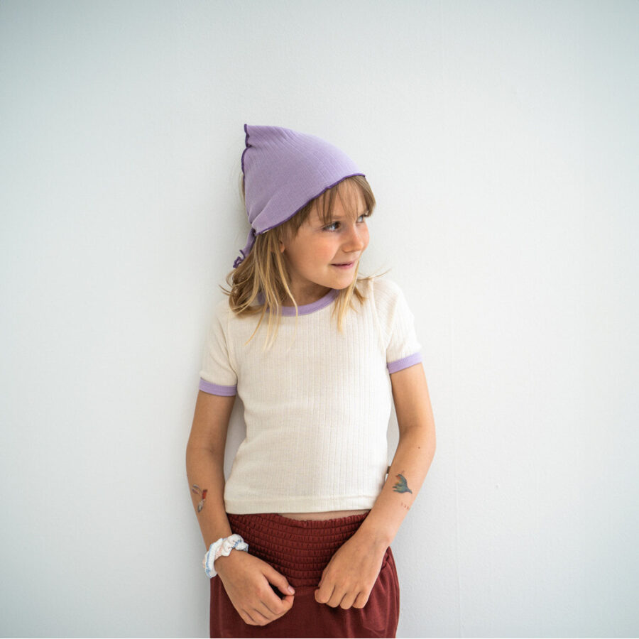 Minimalisma Chustka Pod Szyję Nuria Lilac - obrazek 4