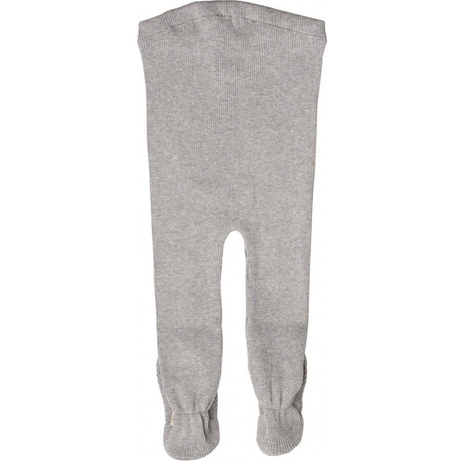 Minimalisma Półśpiochy/Legginsy Niemowlęce Ze Stópkami Bamse Grey Melange - obrazek 3