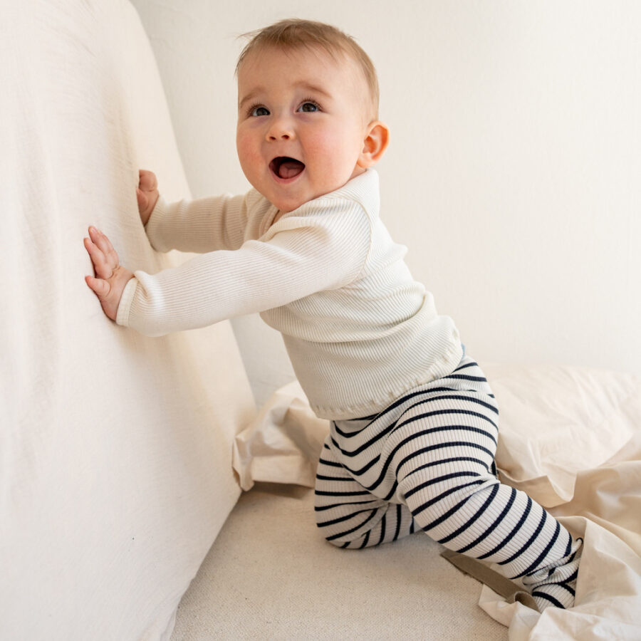 Minimalisma Półśpiochy/Legginsy Niemowlęce Ze Stópkami Bamse Sailor - obrazek 2