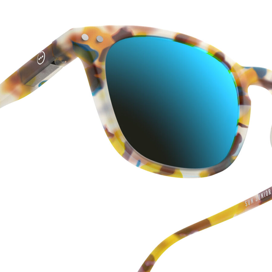 Izipizi Okulary Przeciwsłoneczne Junior Sun #E Blue Tortoise Mirror - obrazek 3