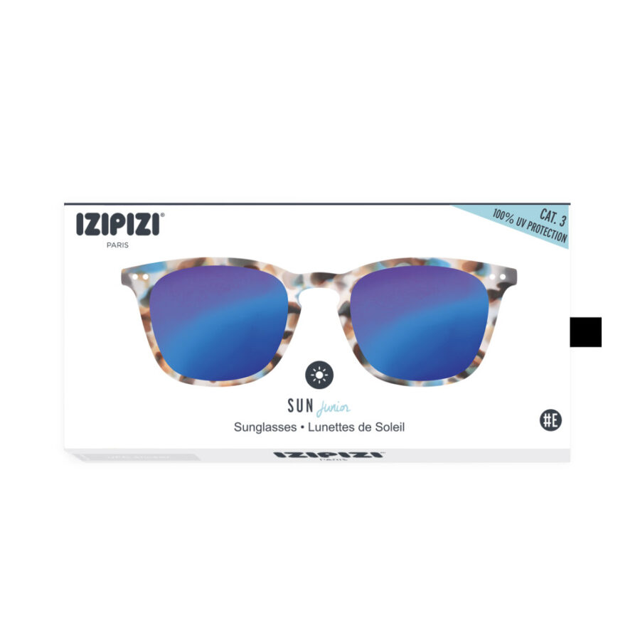 Izipizi Okulary Przeciwsłoneczne Junior Sun #E Blue Tortoise Mirror - obrazek 5