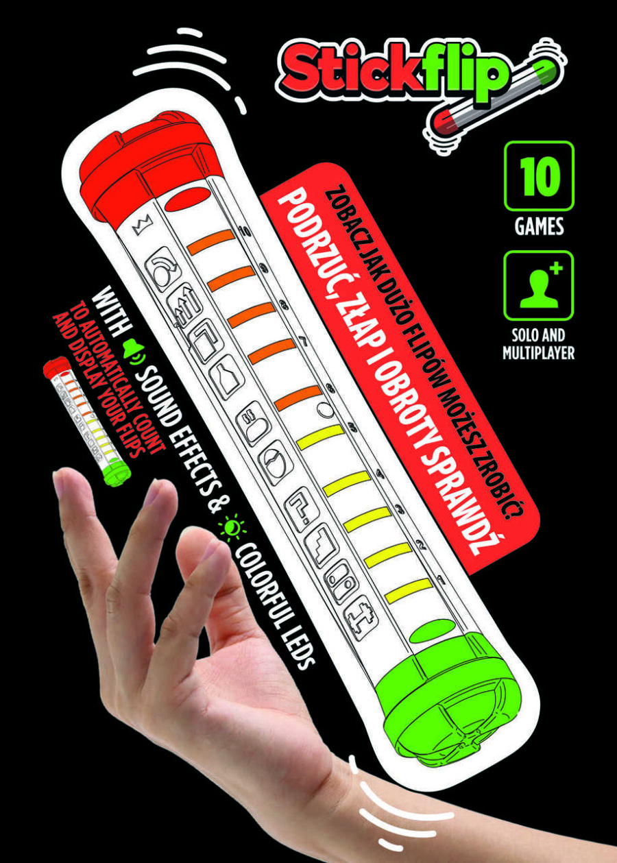 Stickflip - Zabawka Zręcznościowa Zliczająca Obroty - obrazek 6
