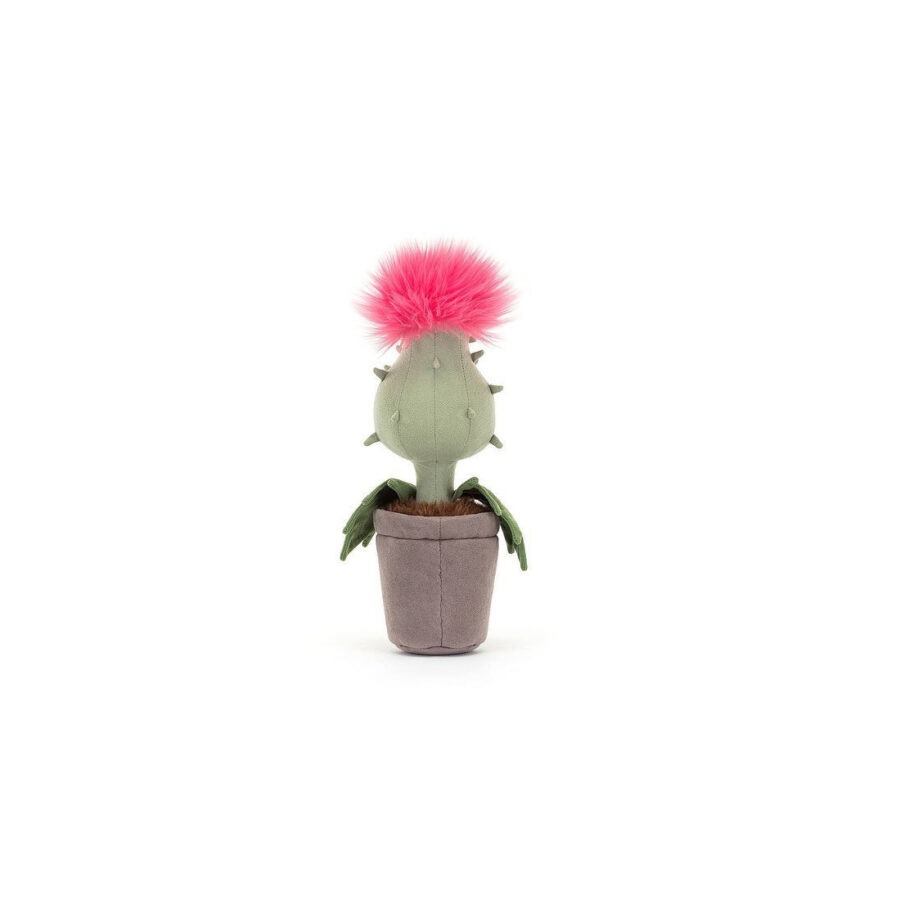 JellyCat Kwiatek Głodomorek Różowy 20 cm - obrazek 3