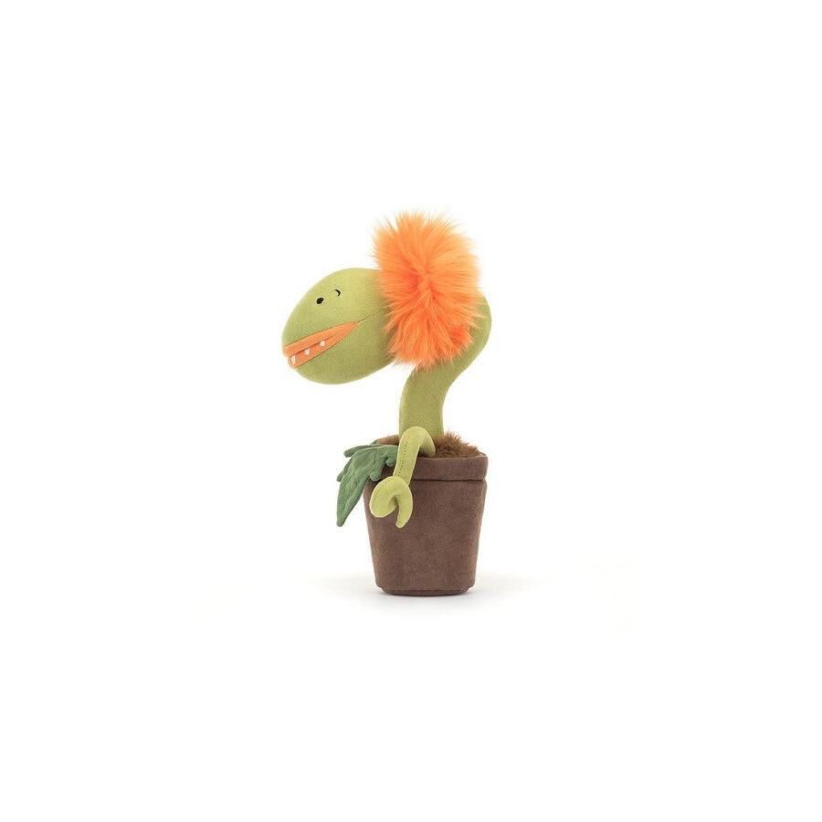 JellyCat Kwiatek Głodomorek Pomarańczowy 20 cm - obrazek 2