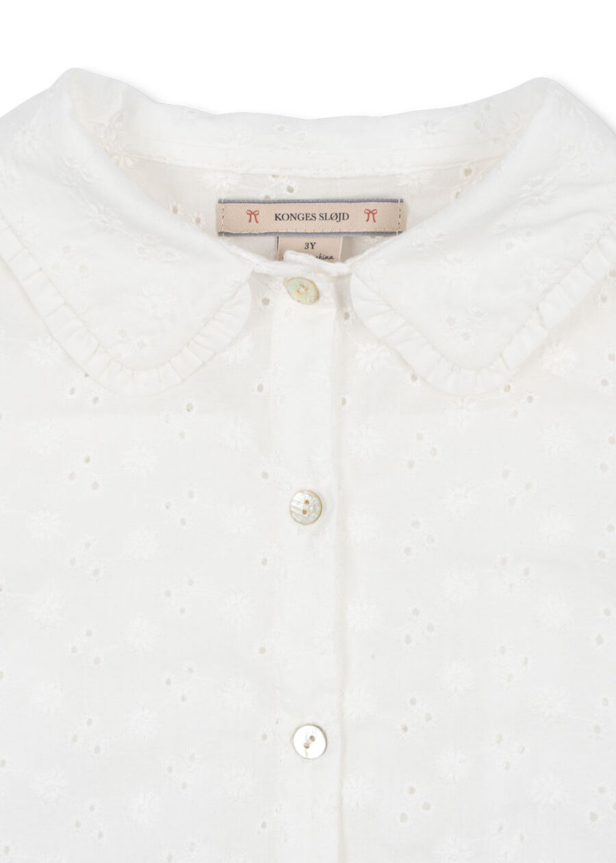 Konges Slojd Koszula Lacey Collar Optic White - obrazek 6