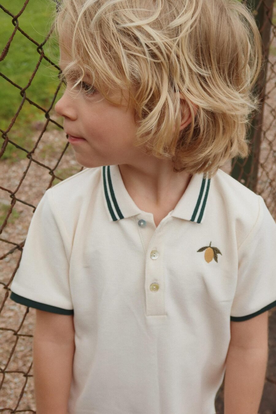 Konges Slojd Koszulka Polo Florian Gots Antique White - obrazek 9