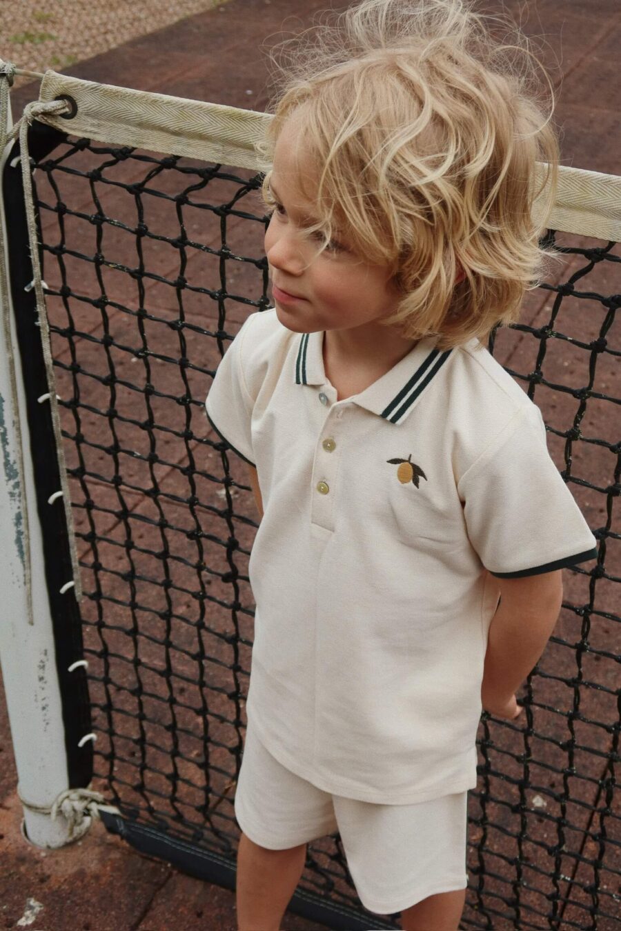 Konges Slojd Koszulka Polo Florian Gots Antique White - obrazek 5