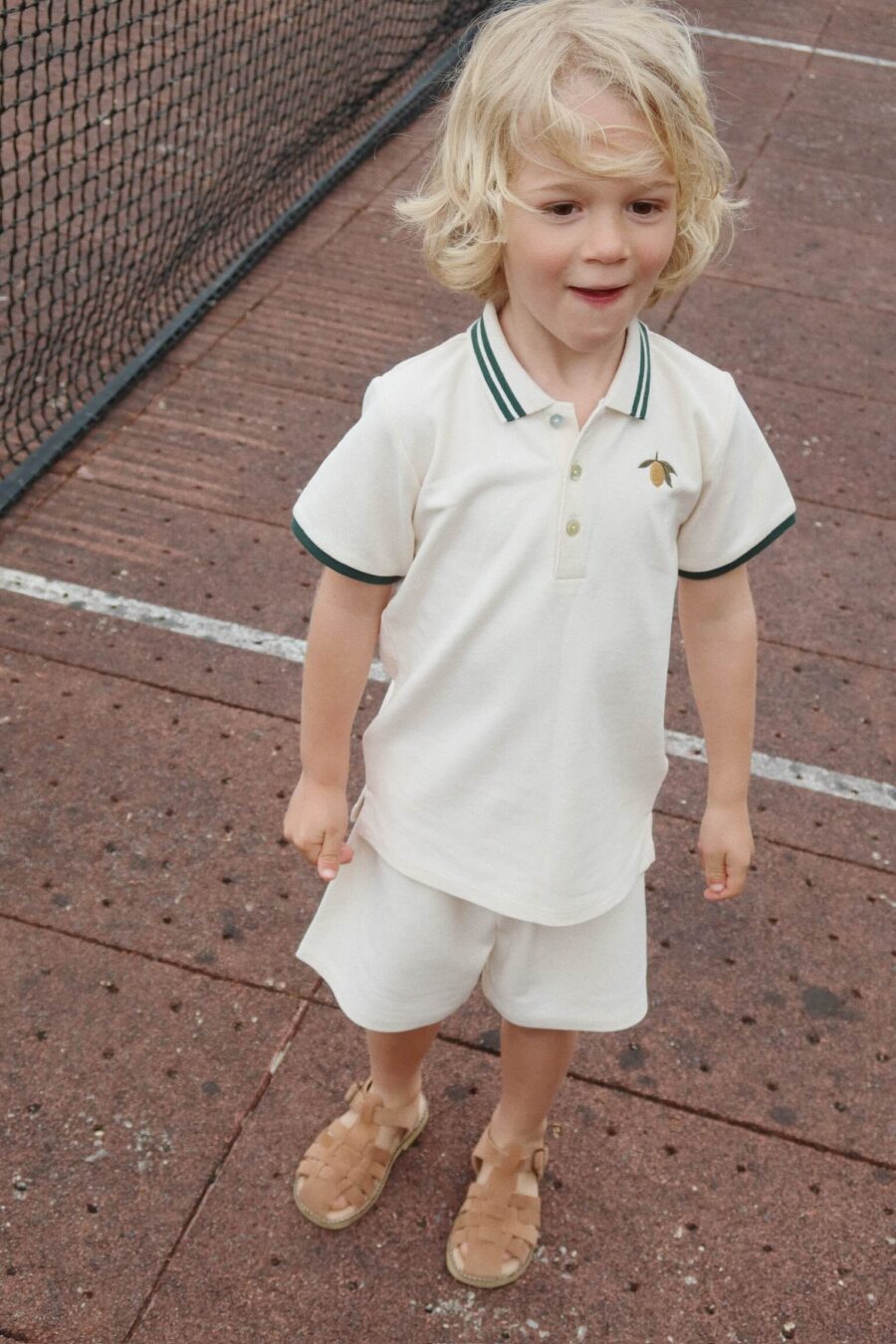 Konges Slojd Koszulka Polo Florian Gots Antique White - obrazek 3