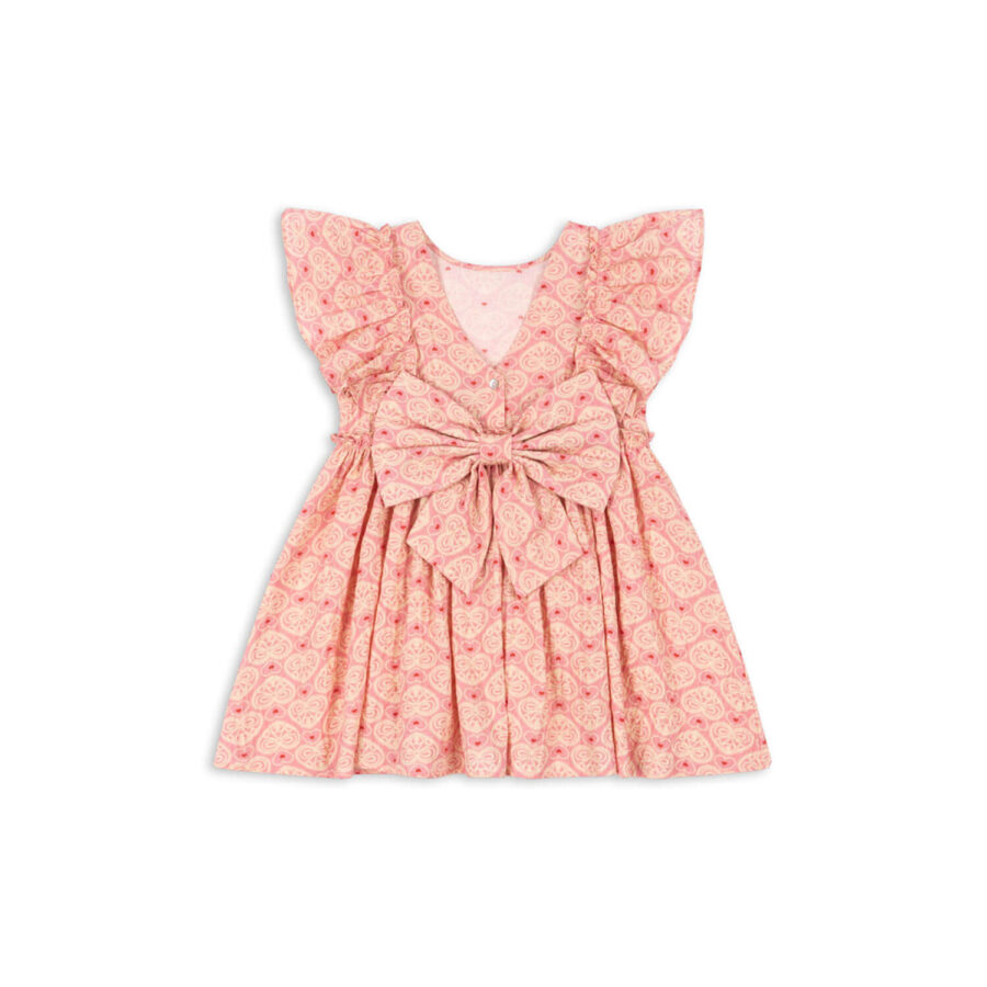 Konges Slojd Sukienka Ava Bow Gots Lacy Pink - obrazek 2