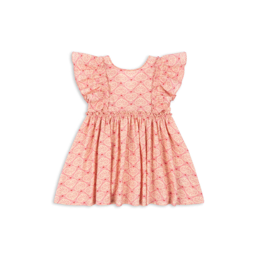Konges Slojd Sukienka Ava Bow Gots Lacy Pink