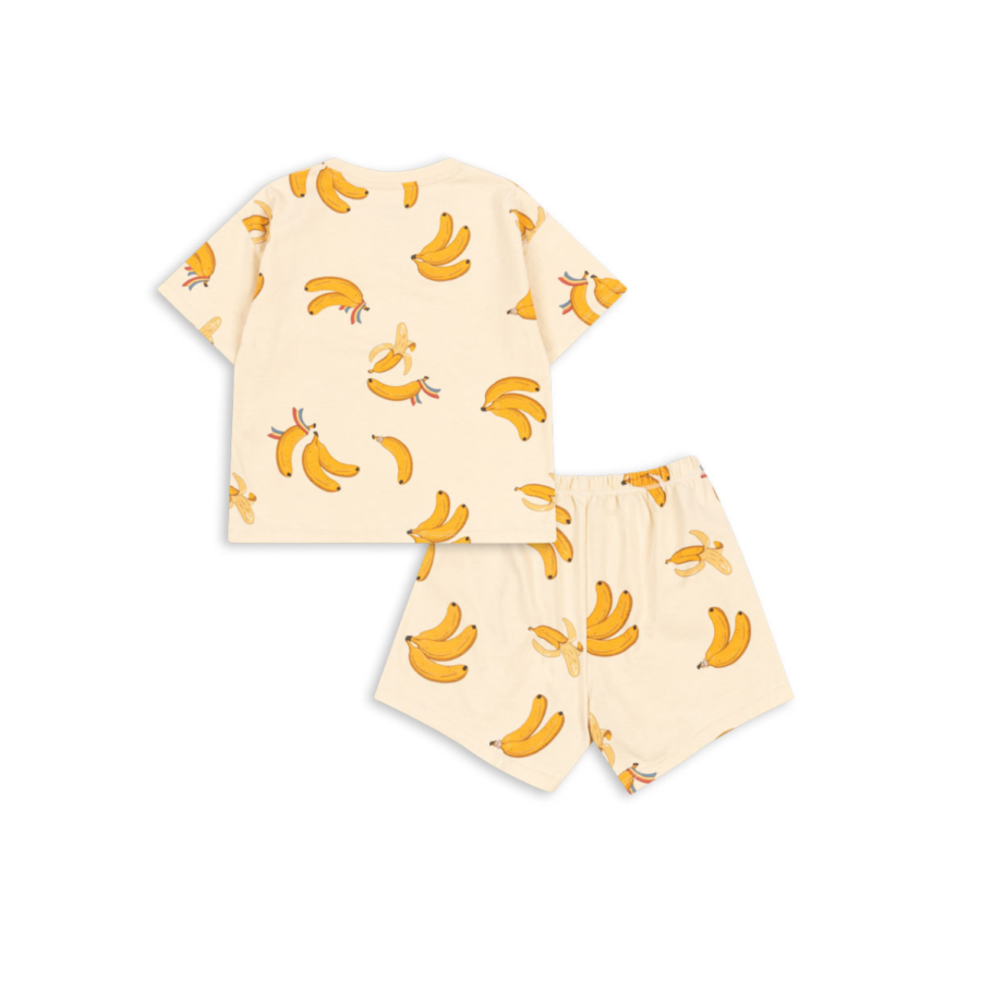 Konges Slojd Zestaw T-shirt I Spodenki Lin Set Gots Go Bananas - obrazek 2