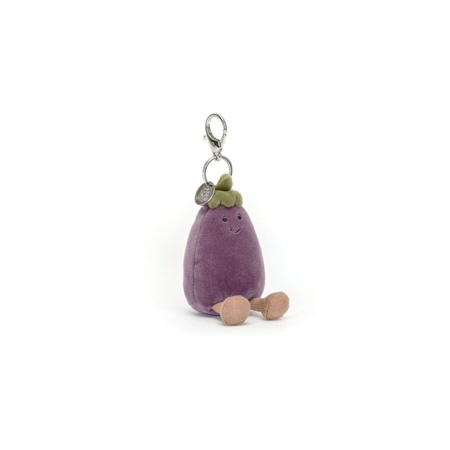 JellyCat Breloczek Zabawny Bakłażan 12 cm - obrazek 4