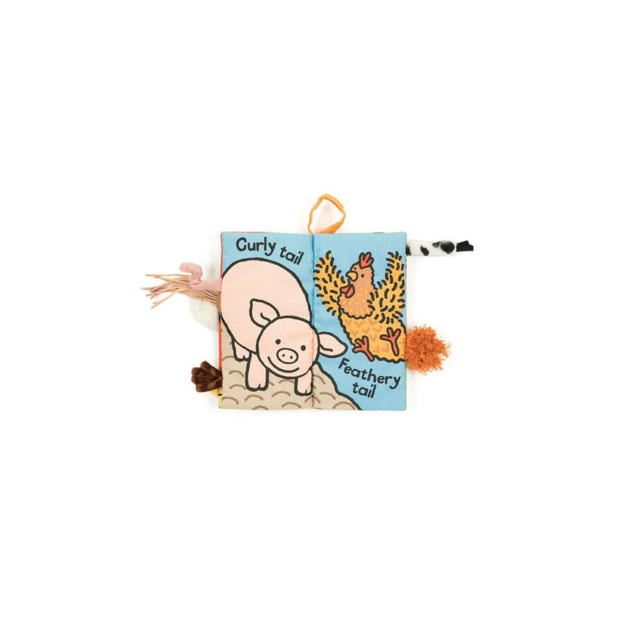 JellyCat „Farm Tails” Książeczka Sensoryczna dla Dzieci - obrazek 2