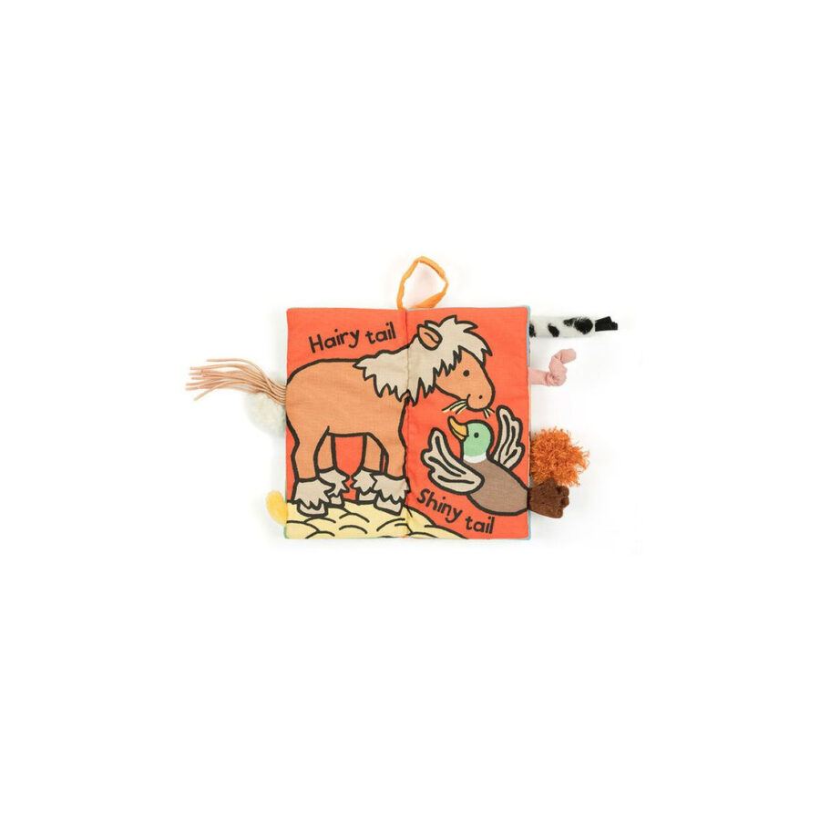 JellyCat „Farm Tails” Książeczka Sensoryczna dla Dzieci - obrazek 3