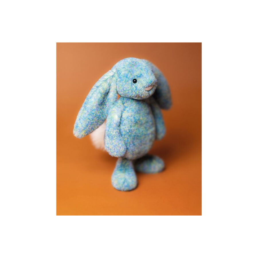 JellyCat Króliczek LUX Lazurowy 31 cm - obrazek 8