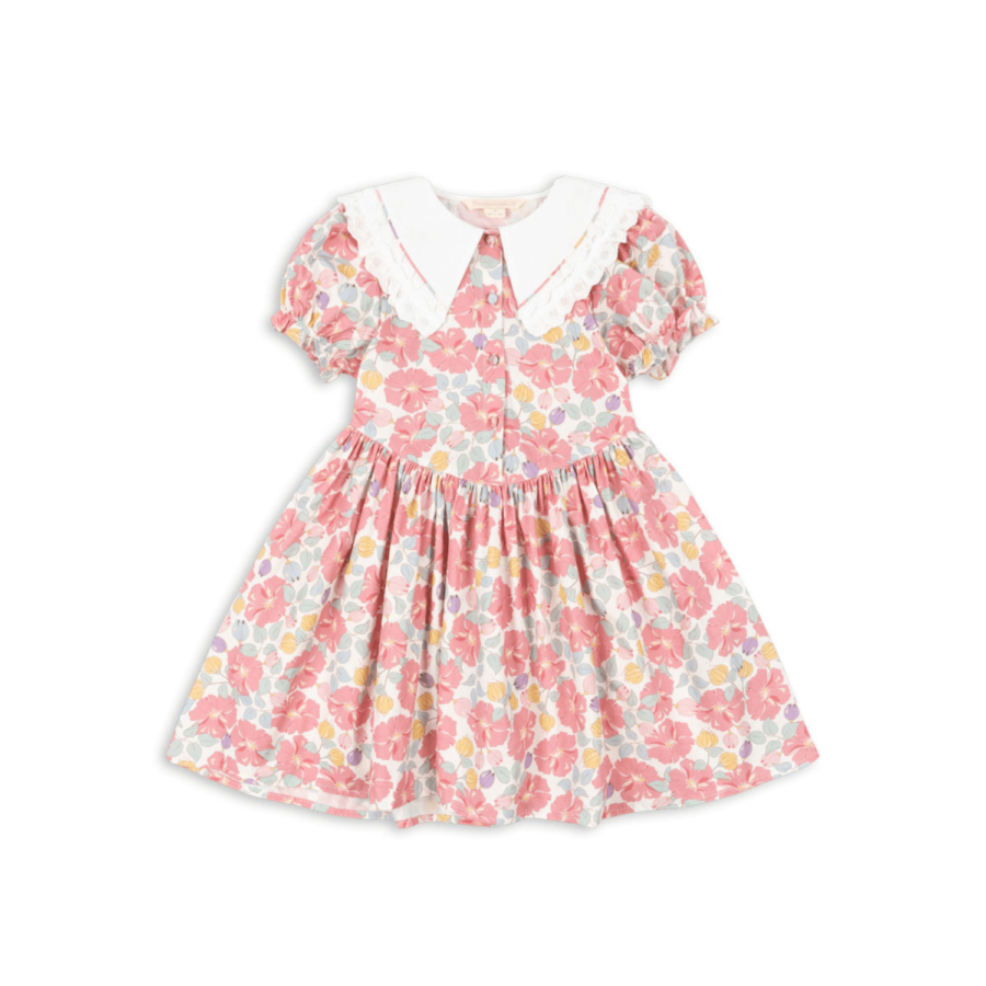 Konges Slojd Sukienka Coeur Collar Gots Fleur Anglaise