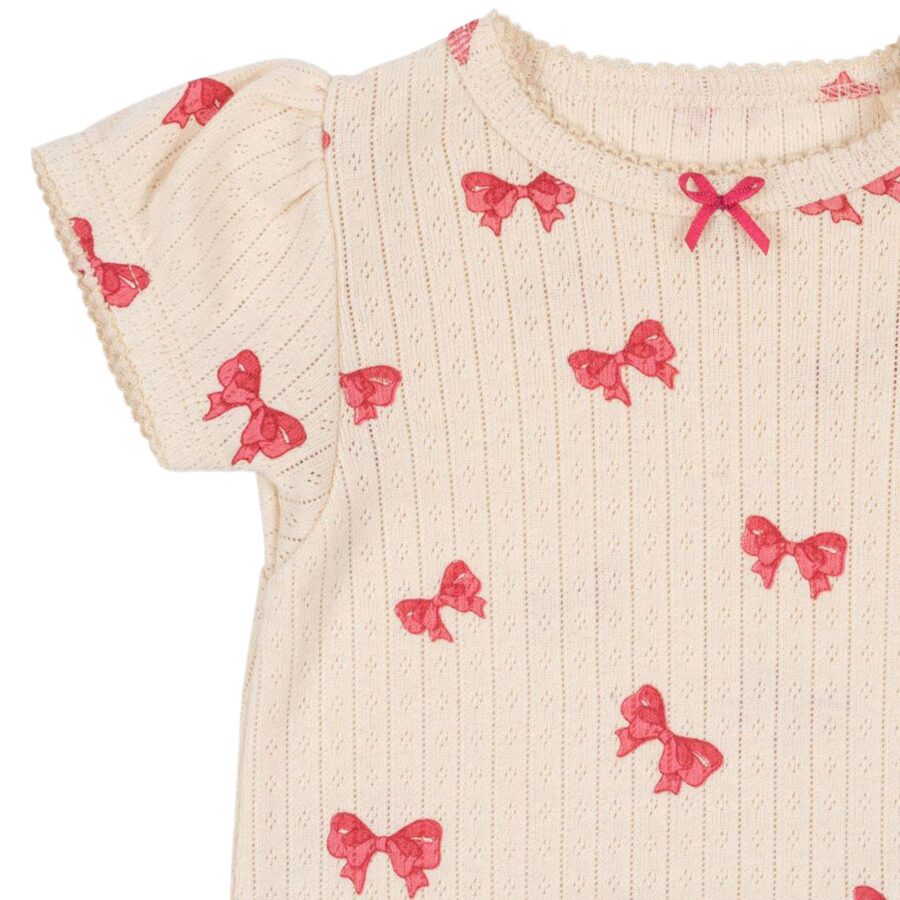 Konges Slojd Body Minnie Puff Gots Rosia Bow - obrazek 3