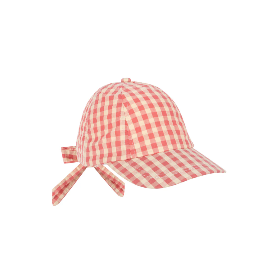 Konges Slojd Czapka Z Daszkiem Kim Bow Flamingo Plume Check