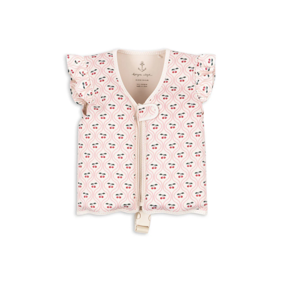 Konges Slojd Kamizelka Do Nauki Pływania Avery Cherry Pink Motif