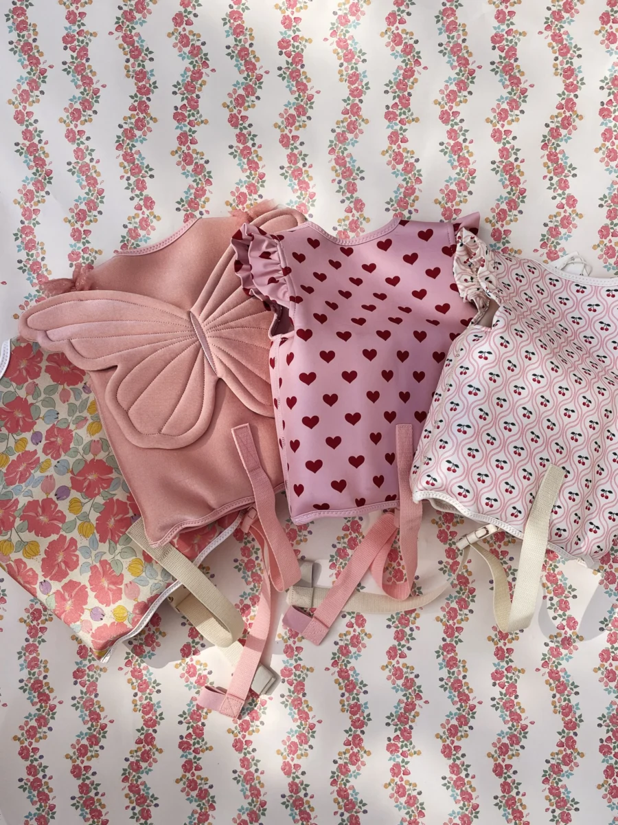 Konges Slojd Kamizelka Do Nauki Pływania Avery Cherry Pink Motif - obrazek 7