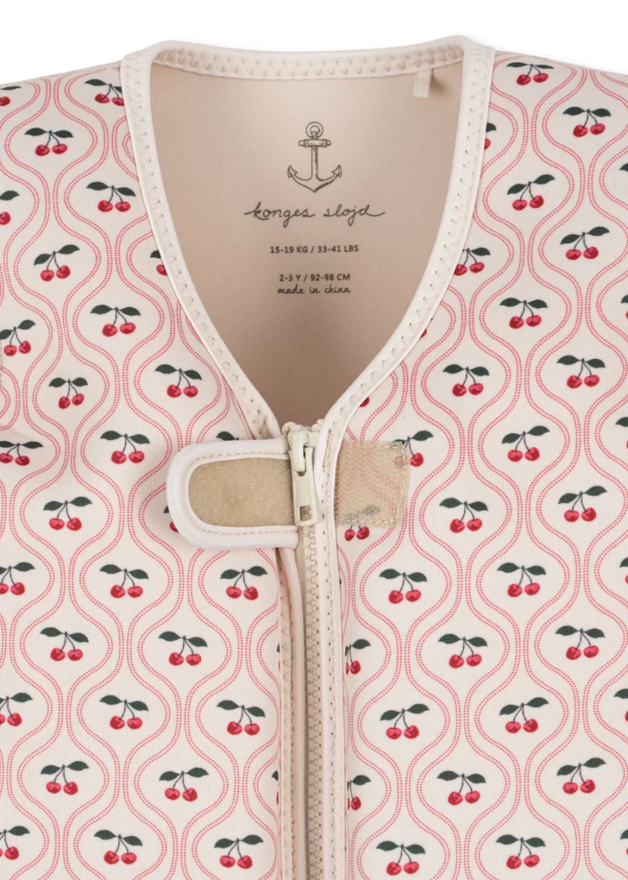 Konges Slojd Kamizelka Do Nauki Pływania Avery Cherry Pink Motif - obrazek 3