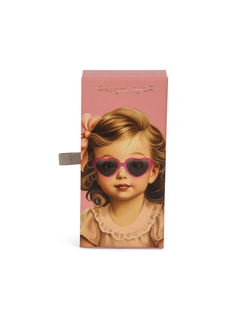 Konges Slojd Okulary Przeciwsłoneczne Baby Heart Pink Multi - obrazek 4